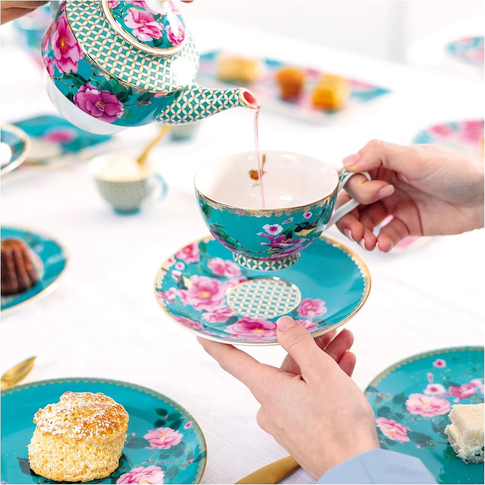 Підставка для тістечок двохрівнева Maxwell & Williams TEAS&C`S Silk Road Aqua, порцеляна, 19,5 х 23 см