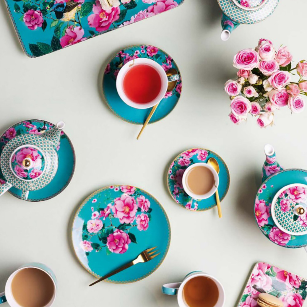 Блюдо сервірувальне прямокутне Maxwell & Williams TEAS&C`S Silk Road Aqua, порцеляна, 25 х 12 см