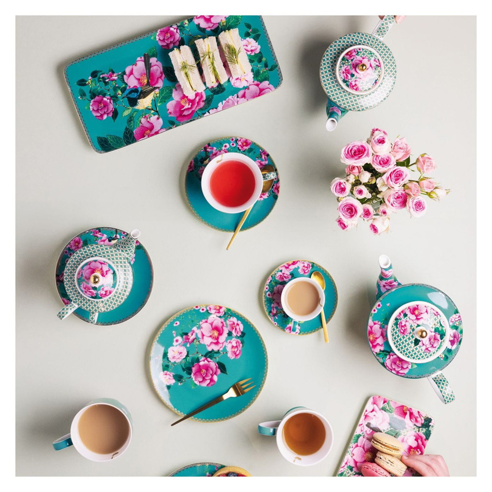 Блюдо сервірувальне прямокутне Maxwell & Williams TEAS&C`S Silk Road Aqua, порцеляна, 33 х 15,5 см