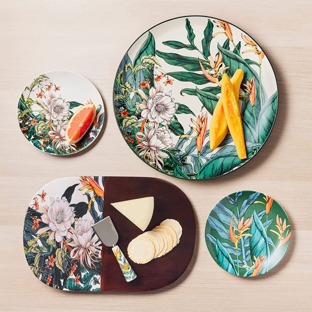 Тарілка десертна Maxwell & Williams NIGHT GARDEN FOLIAGE, порцеляна, діам. 19 см