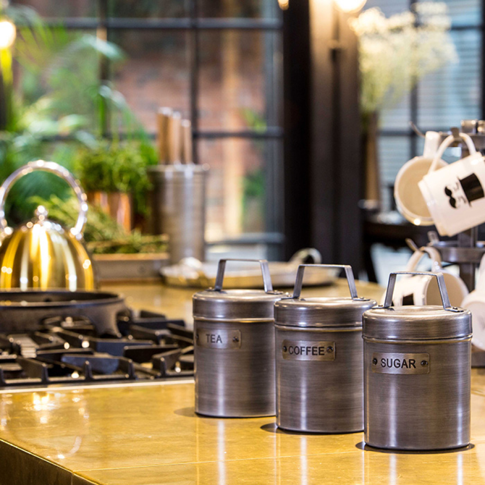 Емкость Kitchen Craft для чая, 1 л, 11х16 см, серая