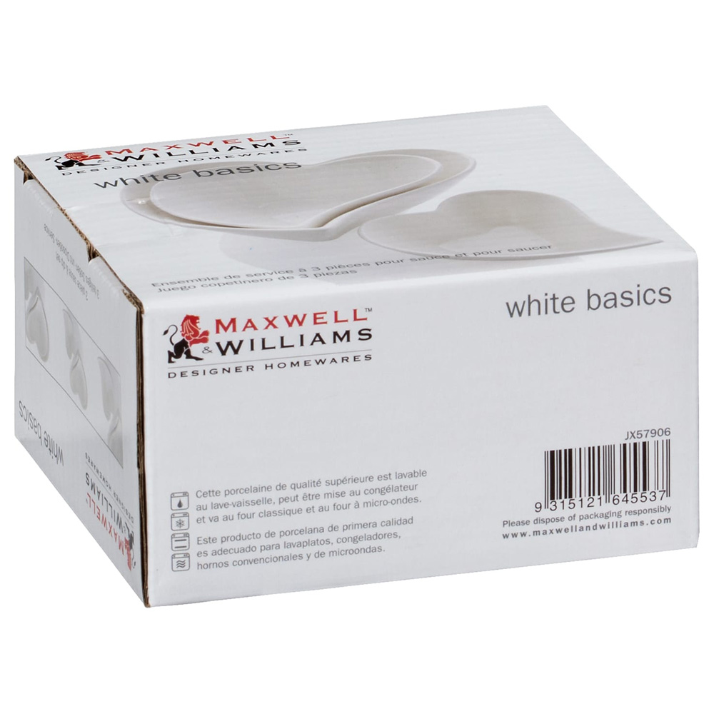 Набір мисок Maxwell & Williams WHITE BASICS HEART, пр. 3