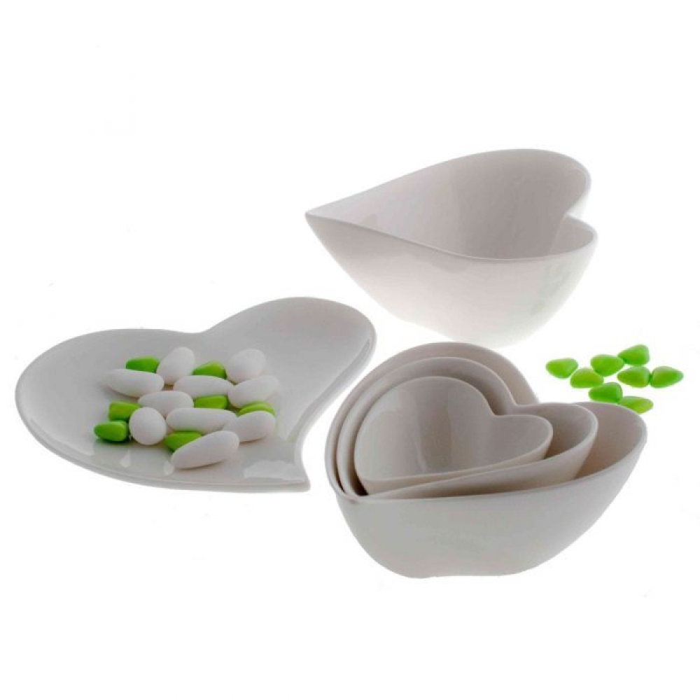 Салатниця Maxwell & Williams WHITE BASICS HEART порцелянова, 12 х 12 х 6 см, 170 мл