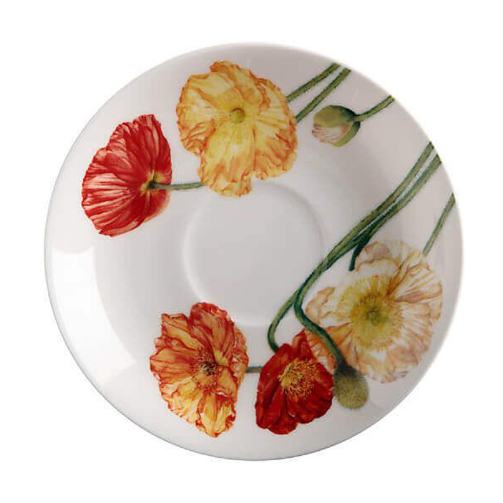 Чашка з блюдцем Maxwell & Williams Poppies FLORIADE, порцеляна, 480 мл