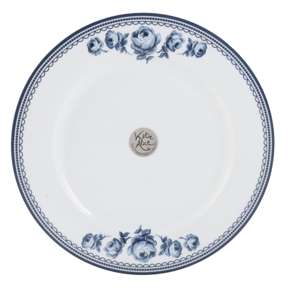 Тарелка обеденная CreativeTops VINTAGE INDIGO, круглая, фарфор, диам. 27 см