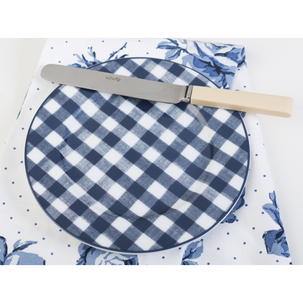 Тарелка десертная CreativeTops VINTAGE INDIGO Gingham, фарфор, диам. 19 см