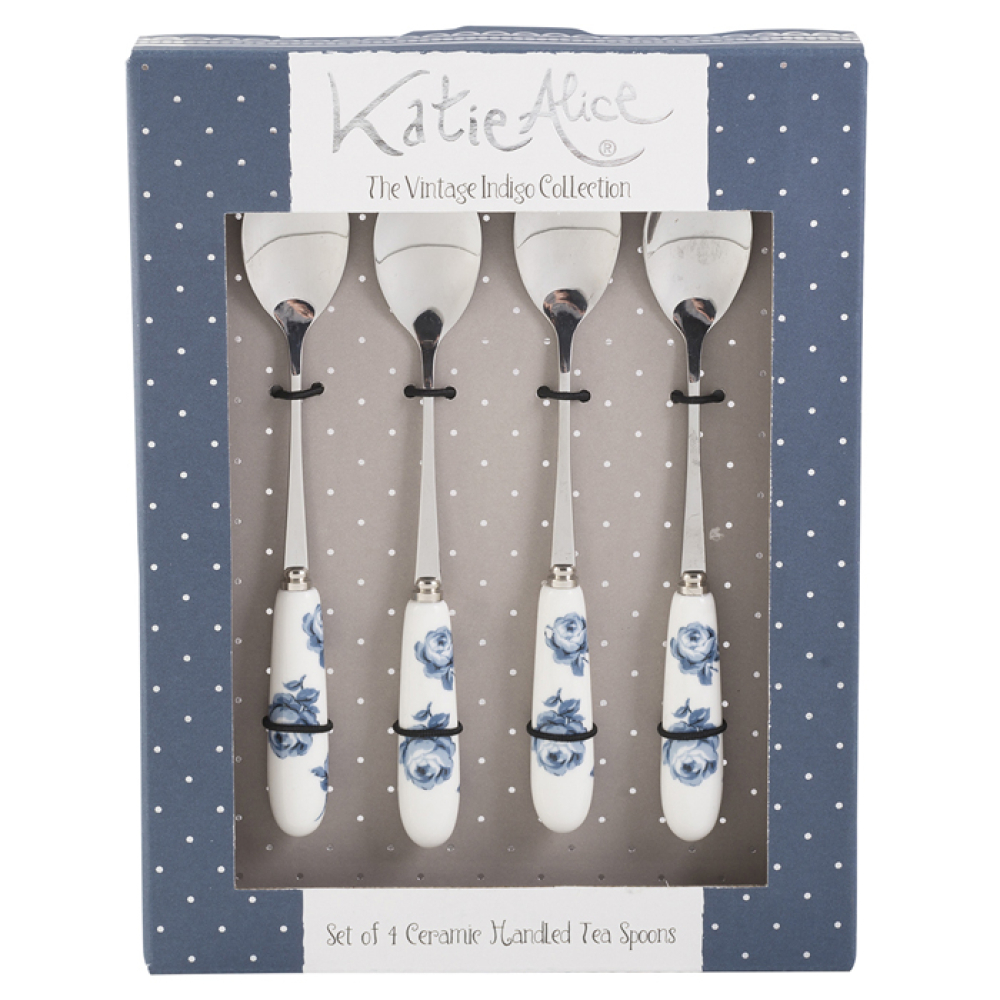 Набор чайных ложек CreativeTops VINTAGE INDIGO, 4 шт.