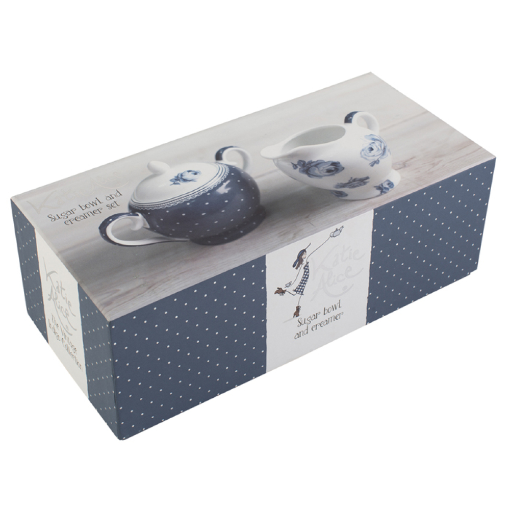 Набор CreativeTops VINTAGE INDIGO: сахарница и молочник, фарфор