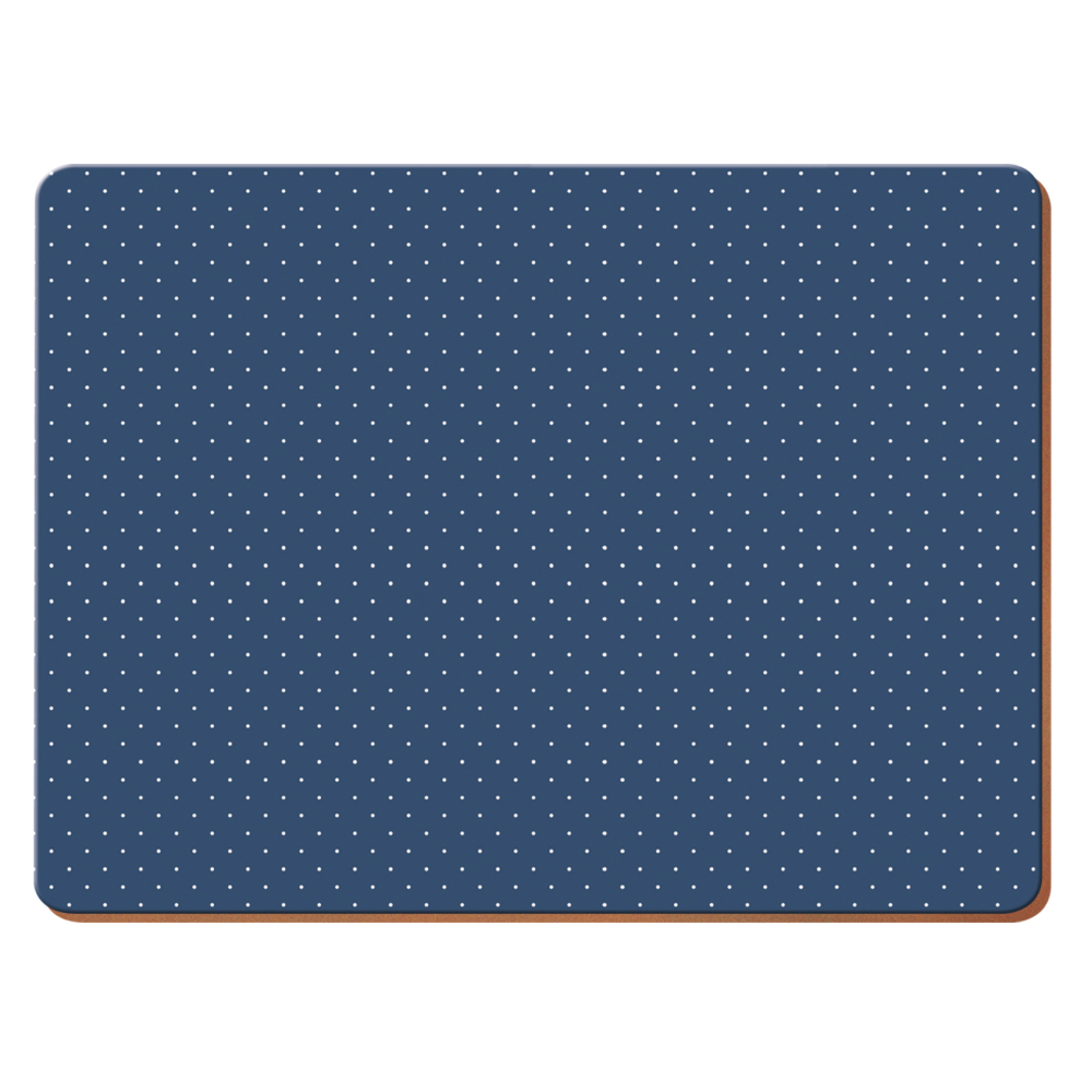 Набор пробковых подставок под тарелки CreativeTops VINTAGE INDIGO, 4 шт.