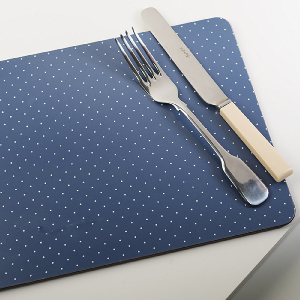 Набор пробковых подставок под тарелки CreativeTops VINTAGE INDIGO, 6 шт.