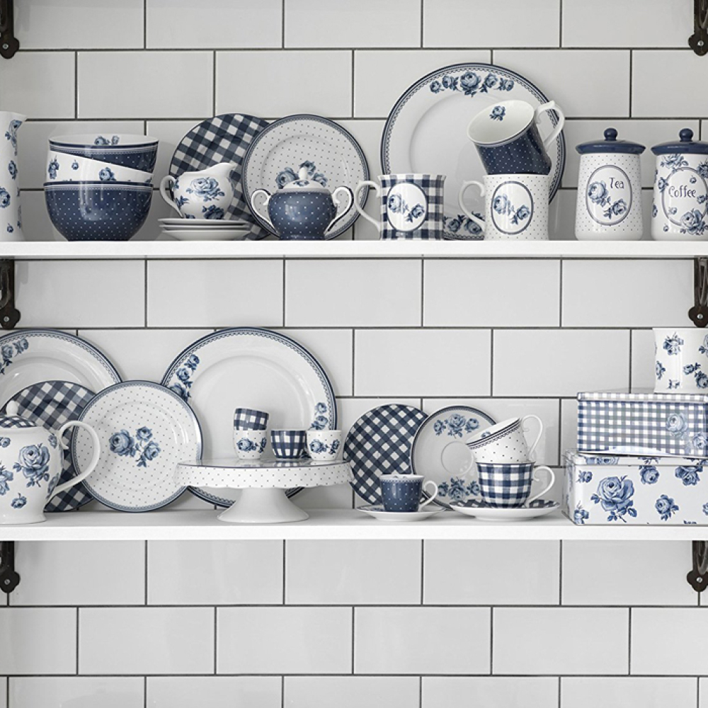 Набор пробковых подставок под тарелки CreativeTops VINTAGE INDIGO, 6 шт.