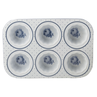 Форма керамическая для запекания маффинов CreativeTops VINTAGE INDIGO, 28,5 х 19 х 4,5 см