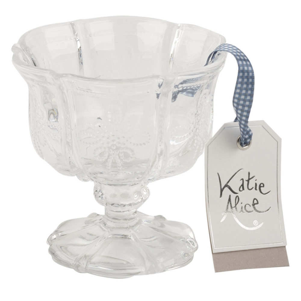 Креманка стеклянная CreativeTops VINTAGE INDIGO, прозрачная