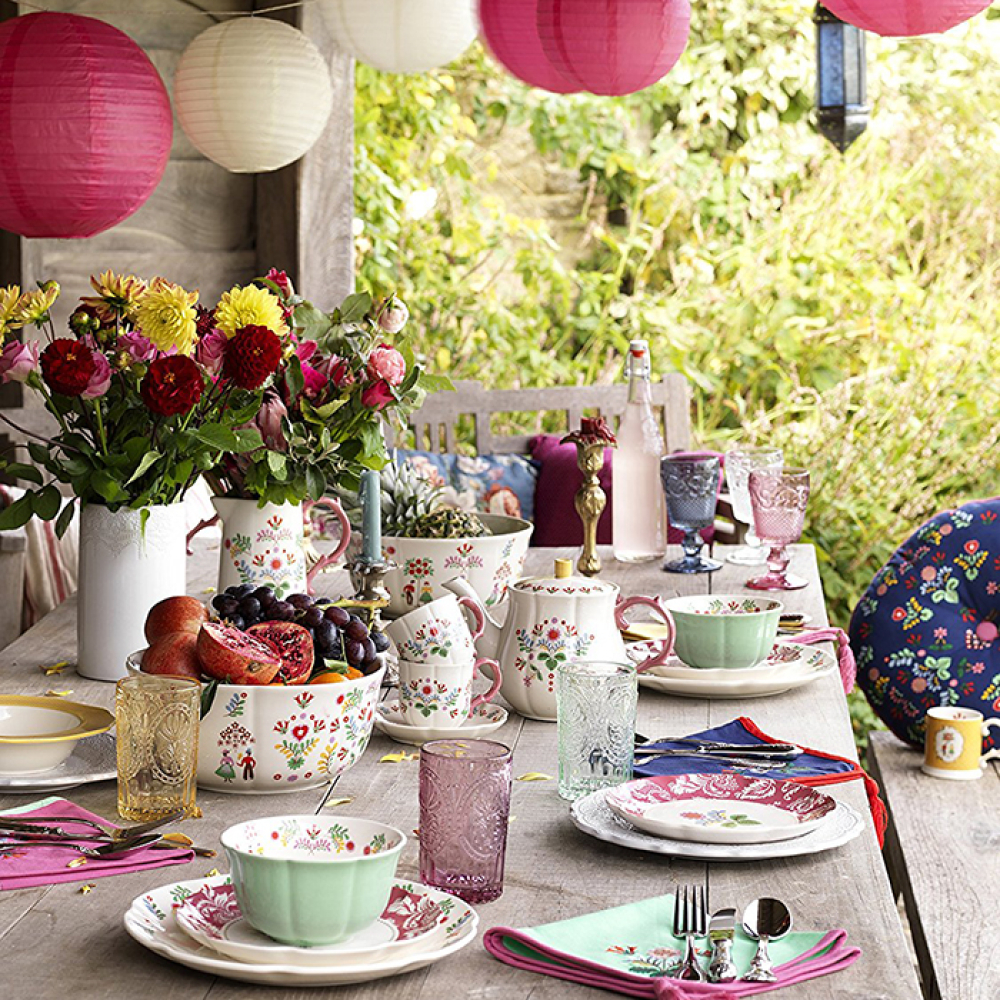 Кружка CreativeTops FESTIVAL FOLK желтая, керамика, 320 мл