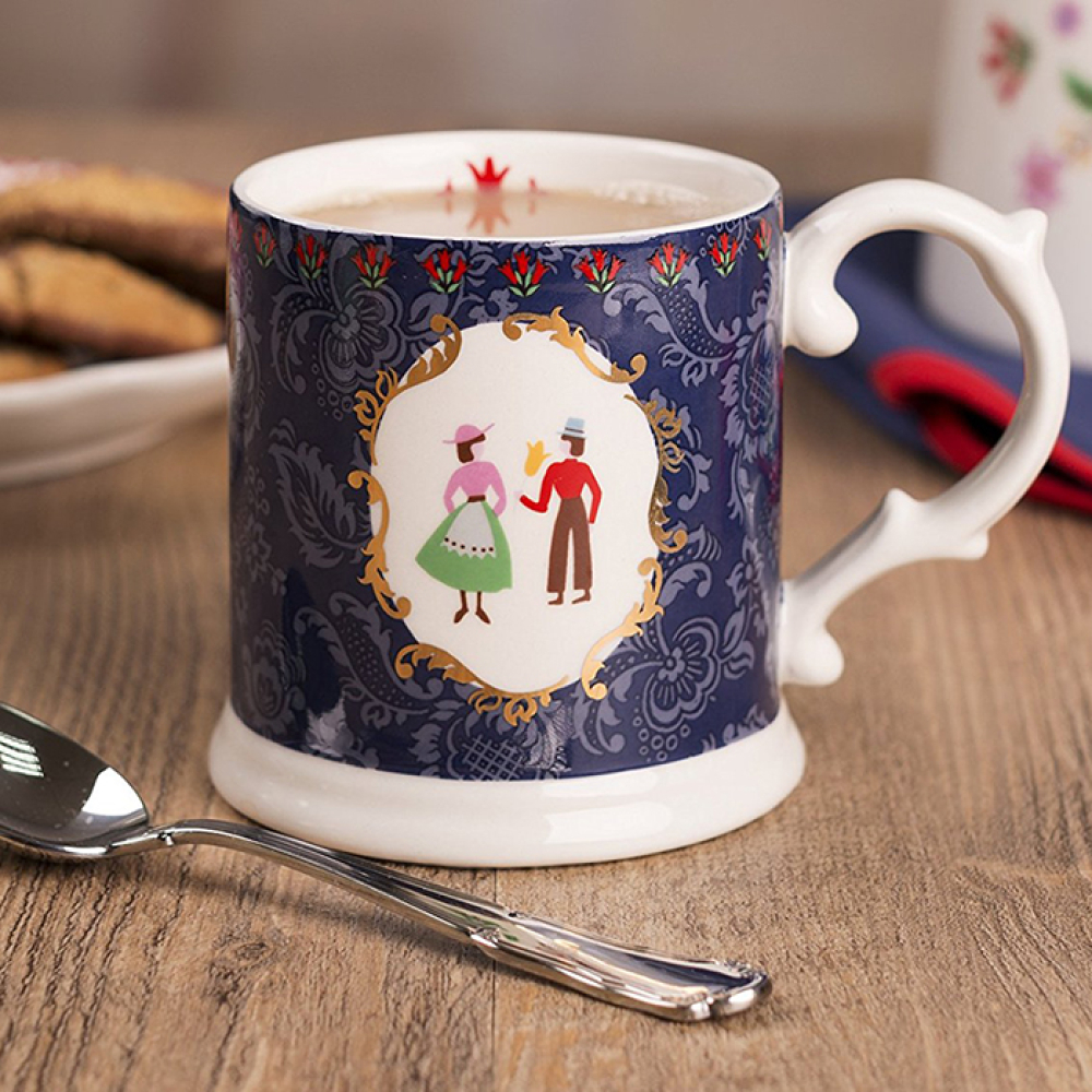 Кружка CreativeTops FESTIVAL FOLK синяя, керамика, 320 мл