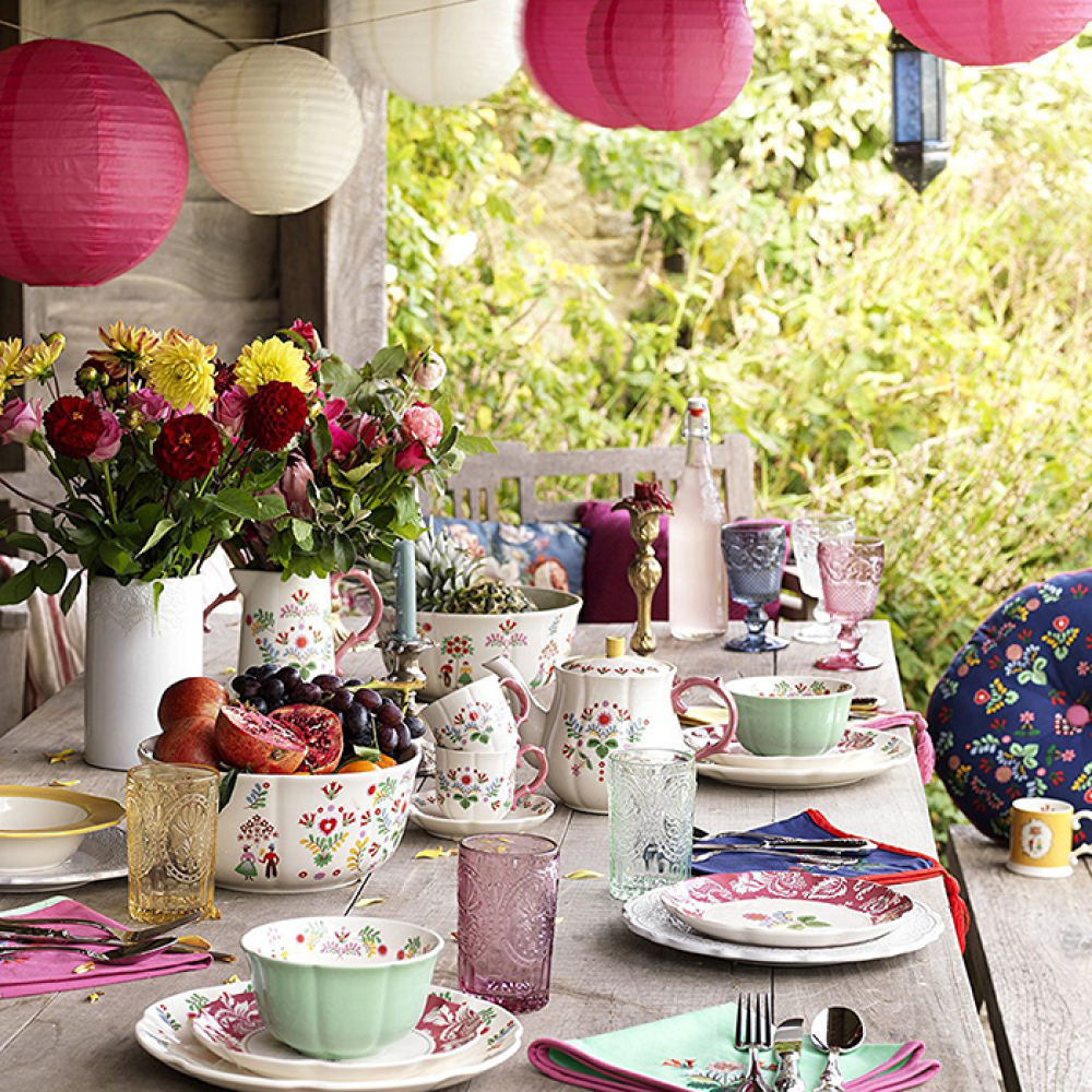 Кружка CreativeTops FESTIVAL FOLK синяя, керамика, 320 мл