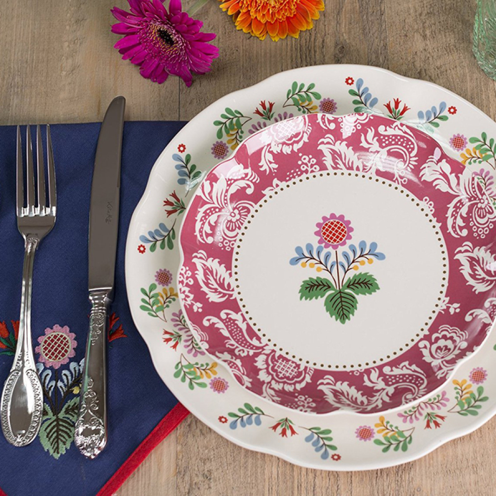 Тарелка десертная CreativeTops FESTIVAL FOLK, керамика, диам. 21 см