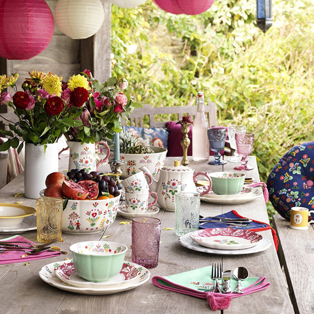 Тарелка десертная CreativeTops FESTIVAL FOLK, керамика, диам. 21 см