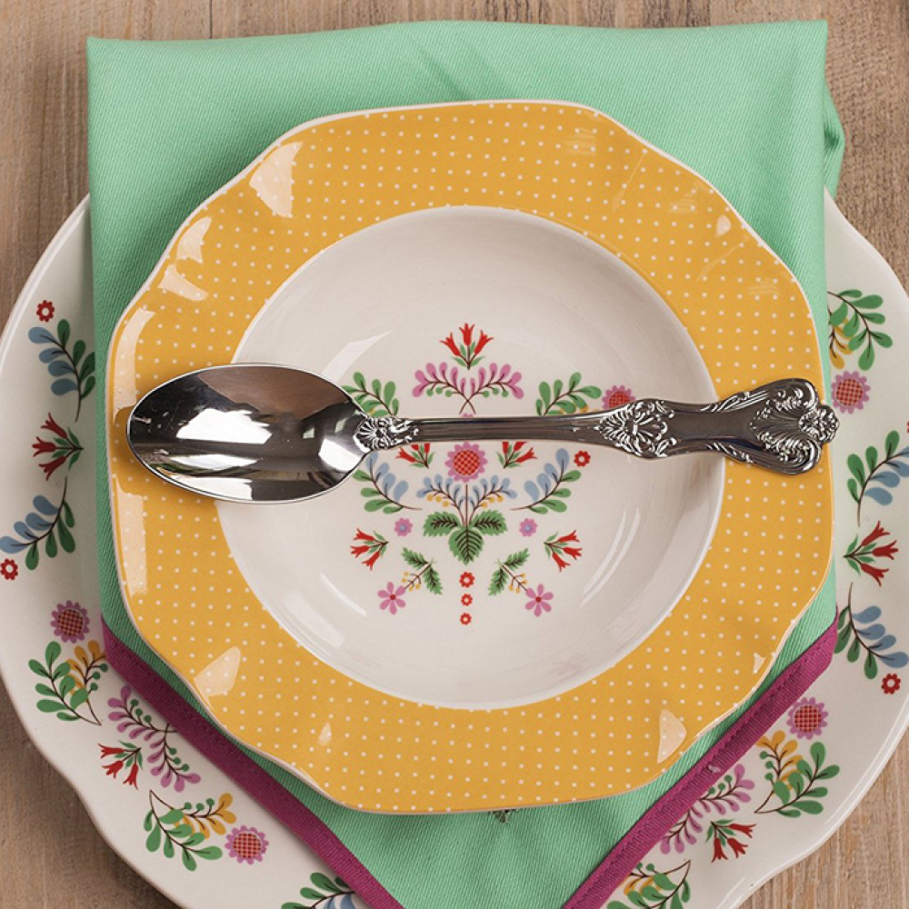 Тарелка для пасты CreativeTops FESTIVAL FOLK, керамика, диам. 20 см