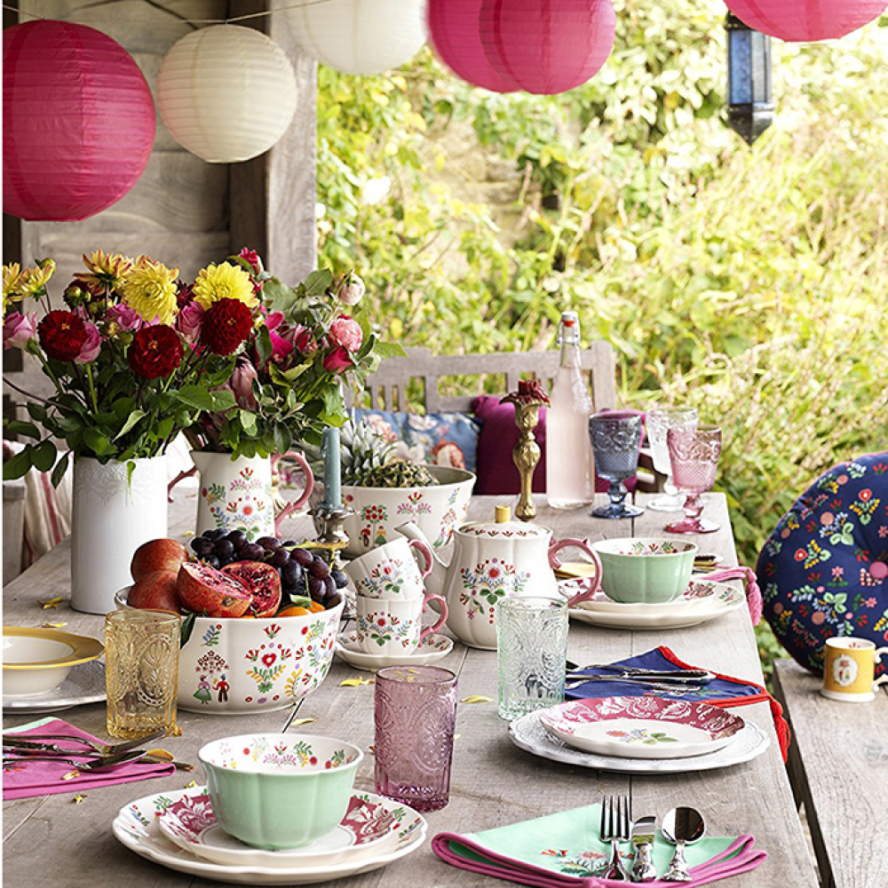 Склянка CreativeTops FESTIVAL FOLK жовта, 350 мл