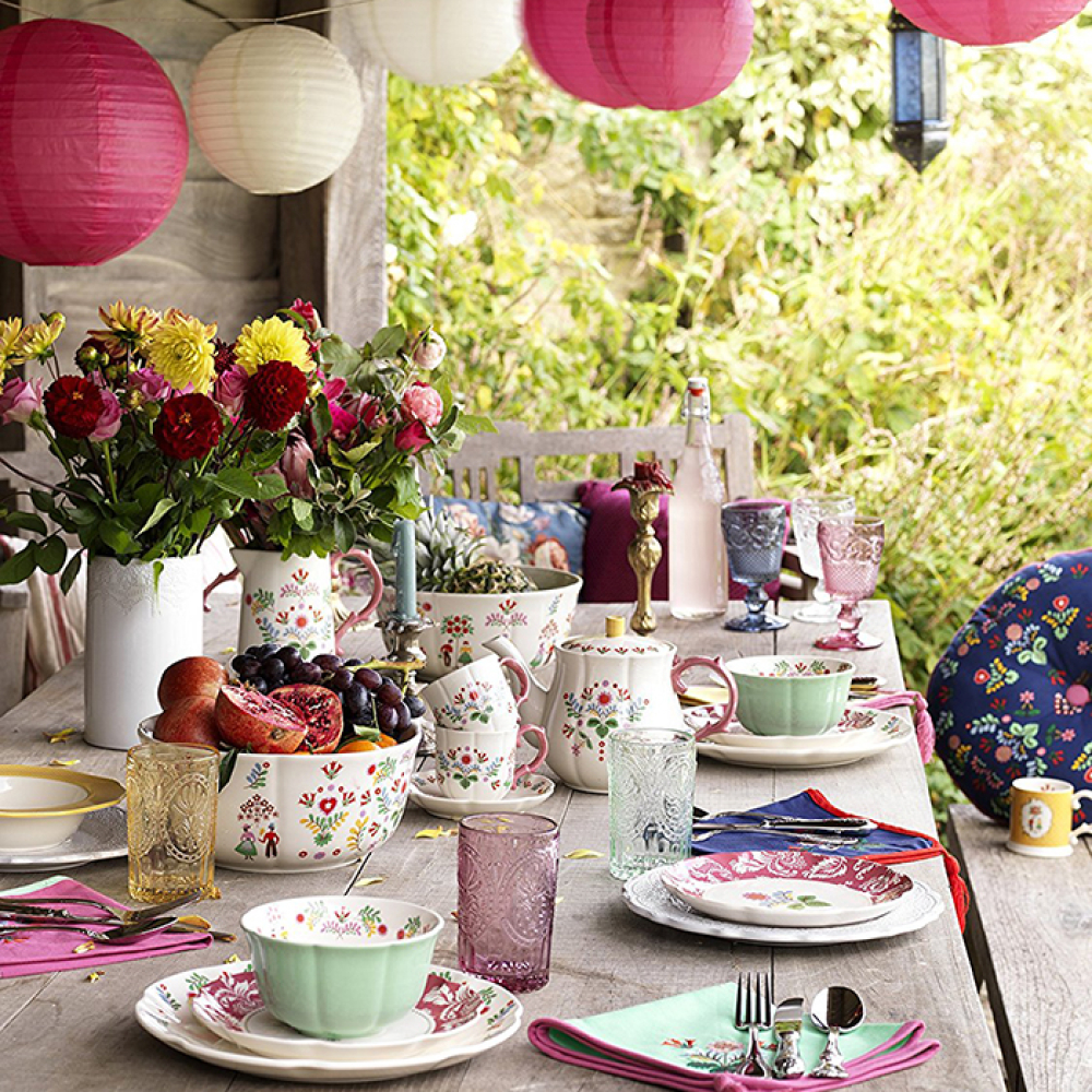 Стакан CreativeTops FESTIVAL FOLK розовый, 350 мл