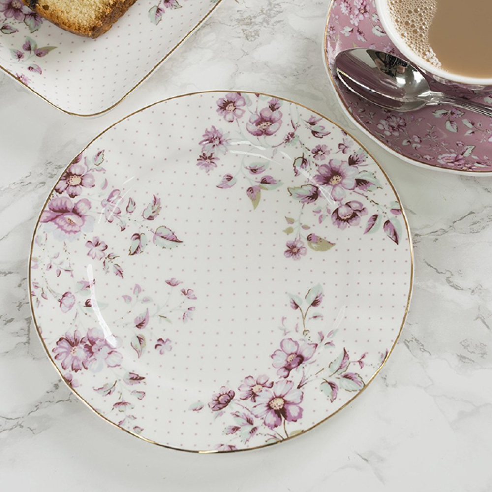 Тарілка десертна CreativeTops DITSY FLORAL біла, порцеляна, діам. 19 см