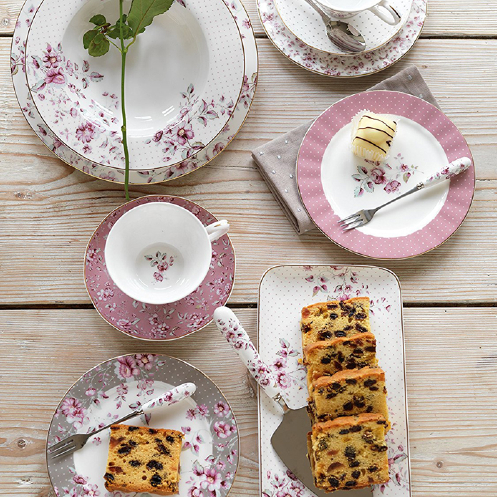 Тарілка десертна CreativeTops DITSY FLORAL біла, порцеляна, діам. 19 см