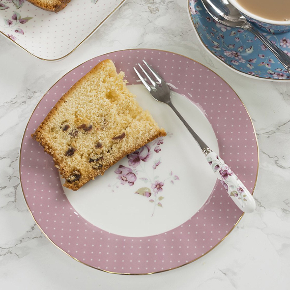 Тарілка десертна CreativeTops DITSY FLORAL рожева, порцеляна, діам. 19 см