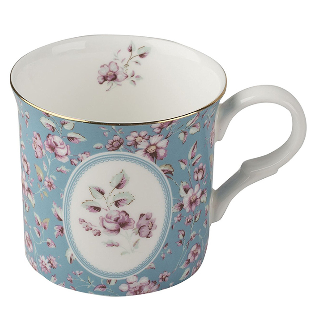 Кружка CreativeTops DITSY FLORAL голубая, фарфор, 230 мл