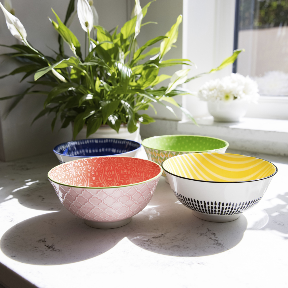 Миска Kitchen Craft RED DAMASK, керамика, диам. 16 см, 500 мл