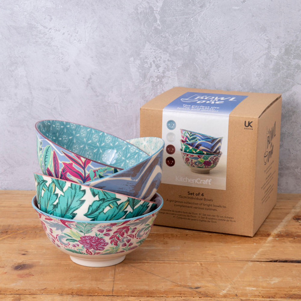 Набор мисок Kitchen Craft Exotic, керамика, диам. 15,5 см, 4 шт.