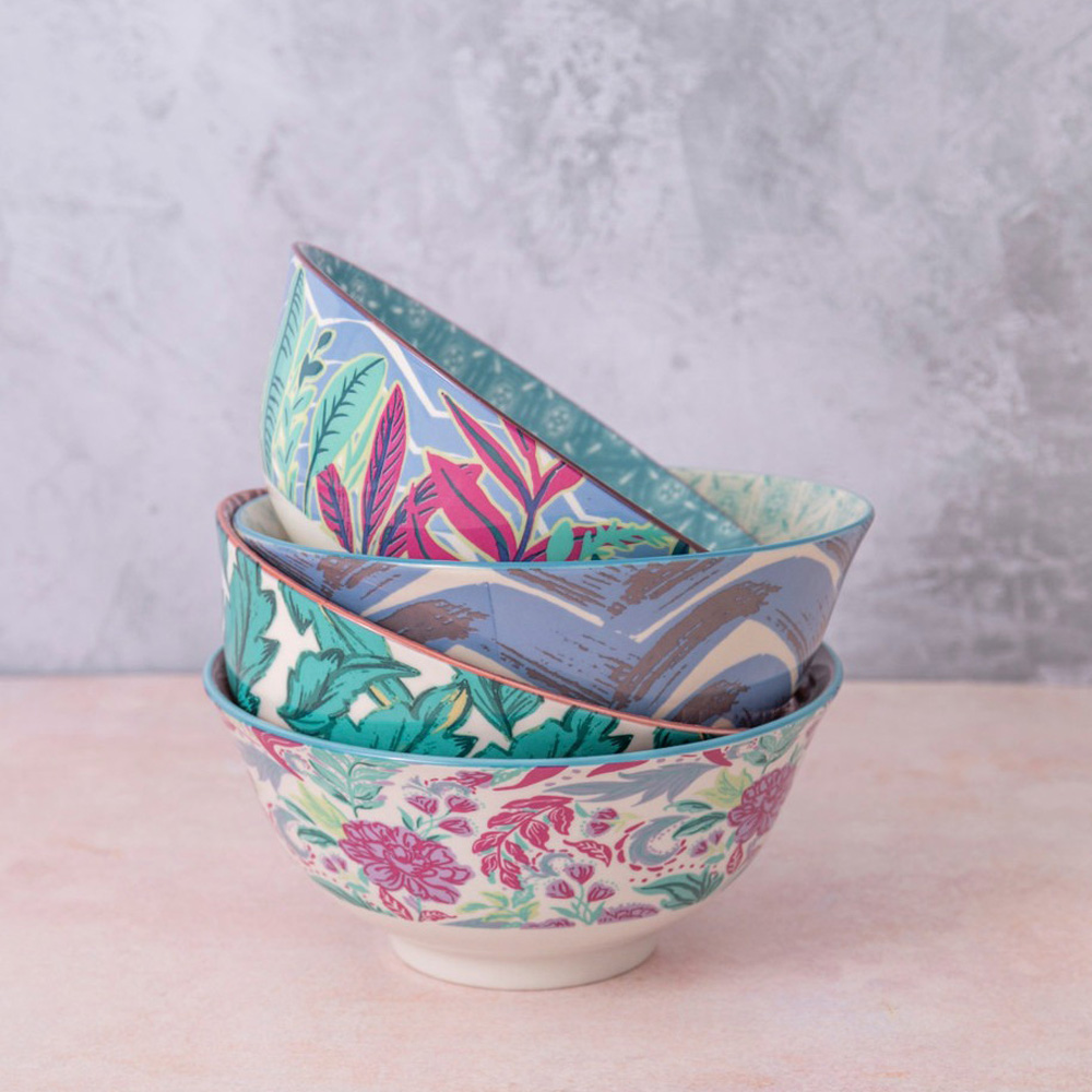 Набор мисок Kitchen Craft Exotic, керамика, диам. 15,5 см, 4 шт.