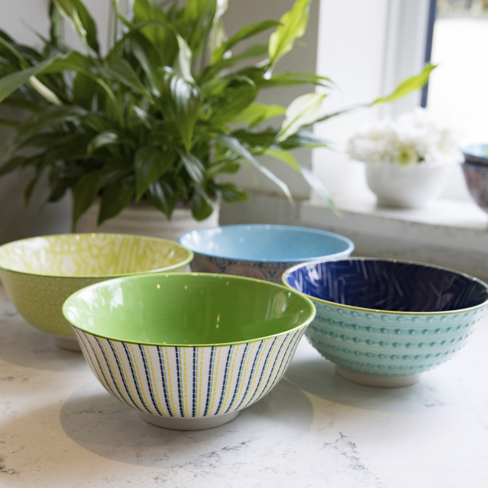 Миска Kitchen Craft LIME HUES, кераміка, діам. 16 см, 500 мл