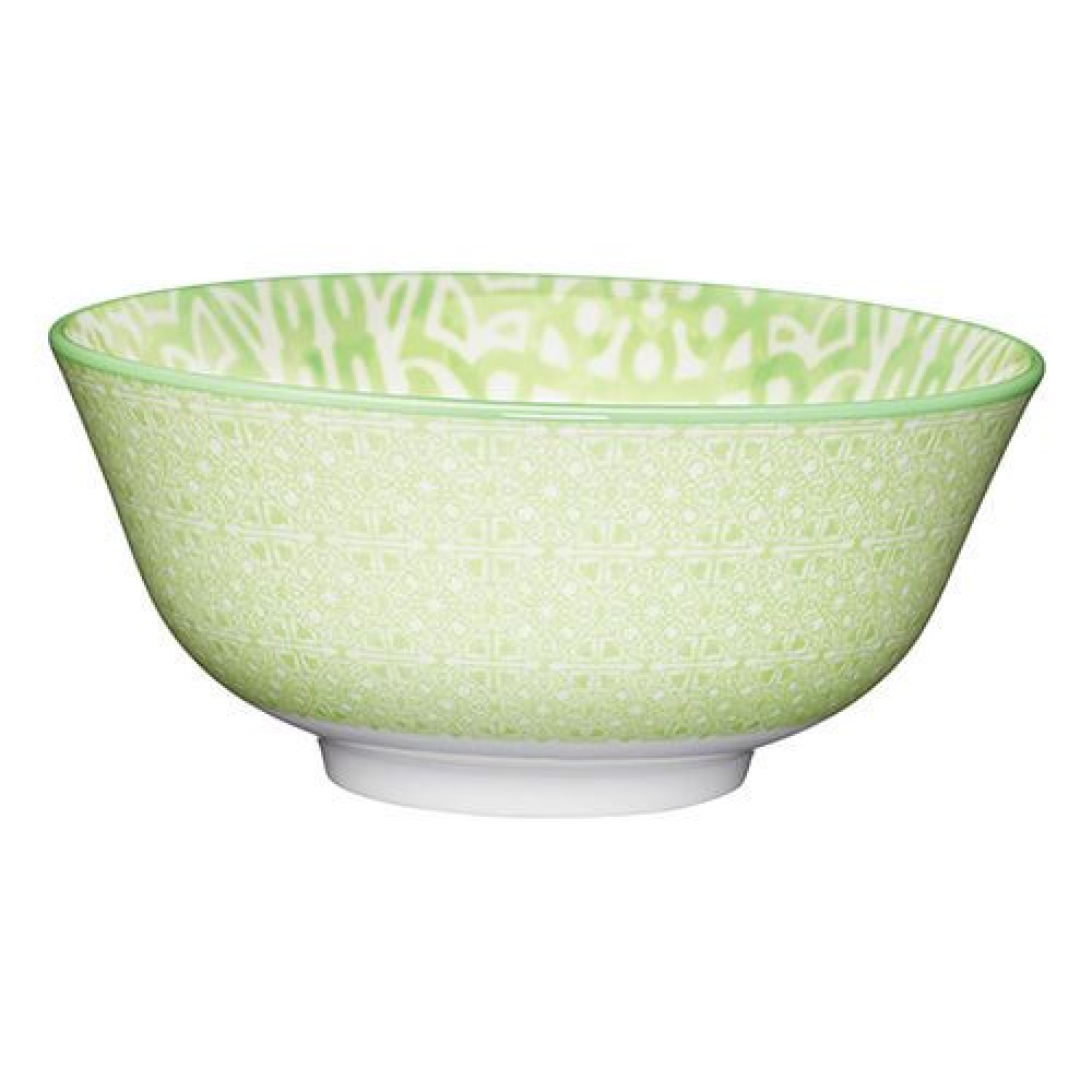 Миска Kitchen Craft GREEN TILE, керамика, диам. 16 см, 500 мл