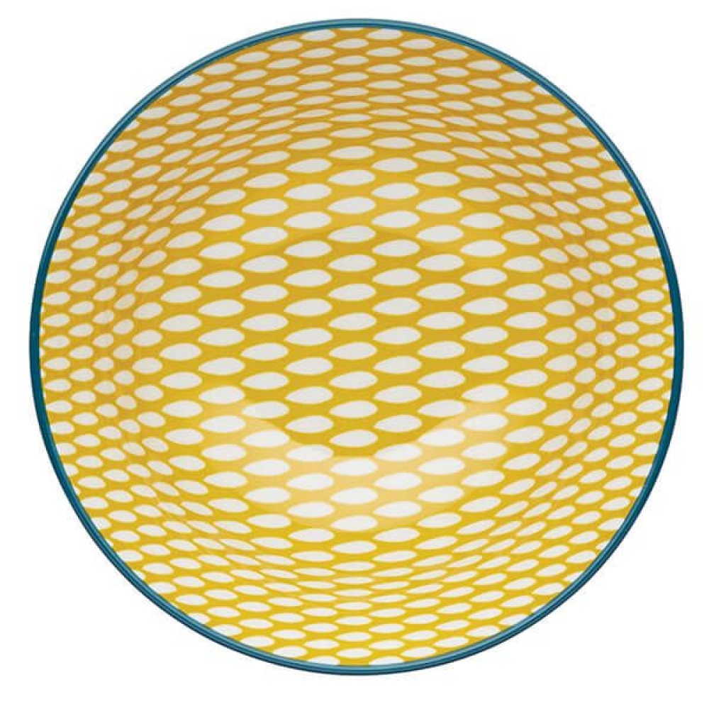 Миска Kitchen Craft LEAFY GREEN, кераміка, діам. 16 см, 500 мл