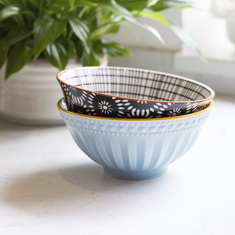 Миска Kitchen Craft BLACK TILE, керамика, диам. 16 см, 500 мл