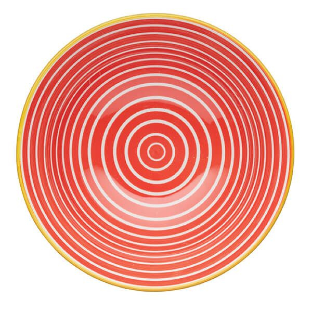 Миска Kitchen Craft RED SWIRL, керамика, диам. 16 см, 500 мл