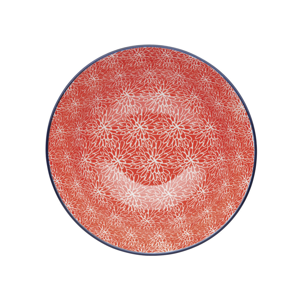 Миска Kitchen Craft RED FLORAL, керамика, диам. 16 см, 500 мл