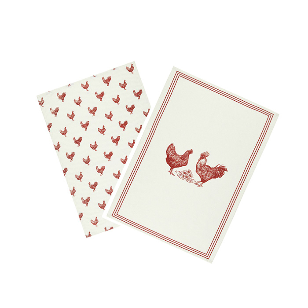 Набор кухонных полотенец Kitchen Craft HEN, 70х47 см, 2 шт.