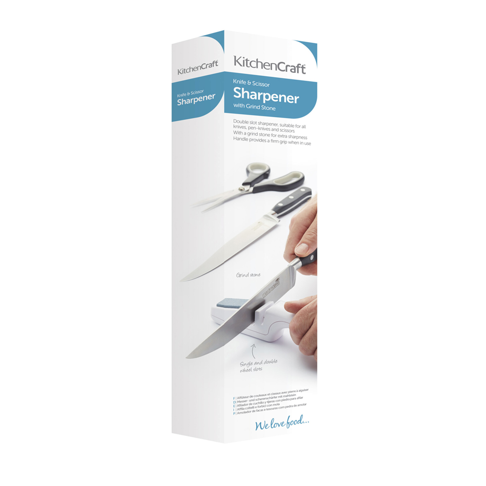 Точилка для ножей двухуровневая Kitchen Craft, 22 х 3 х 4,5 см