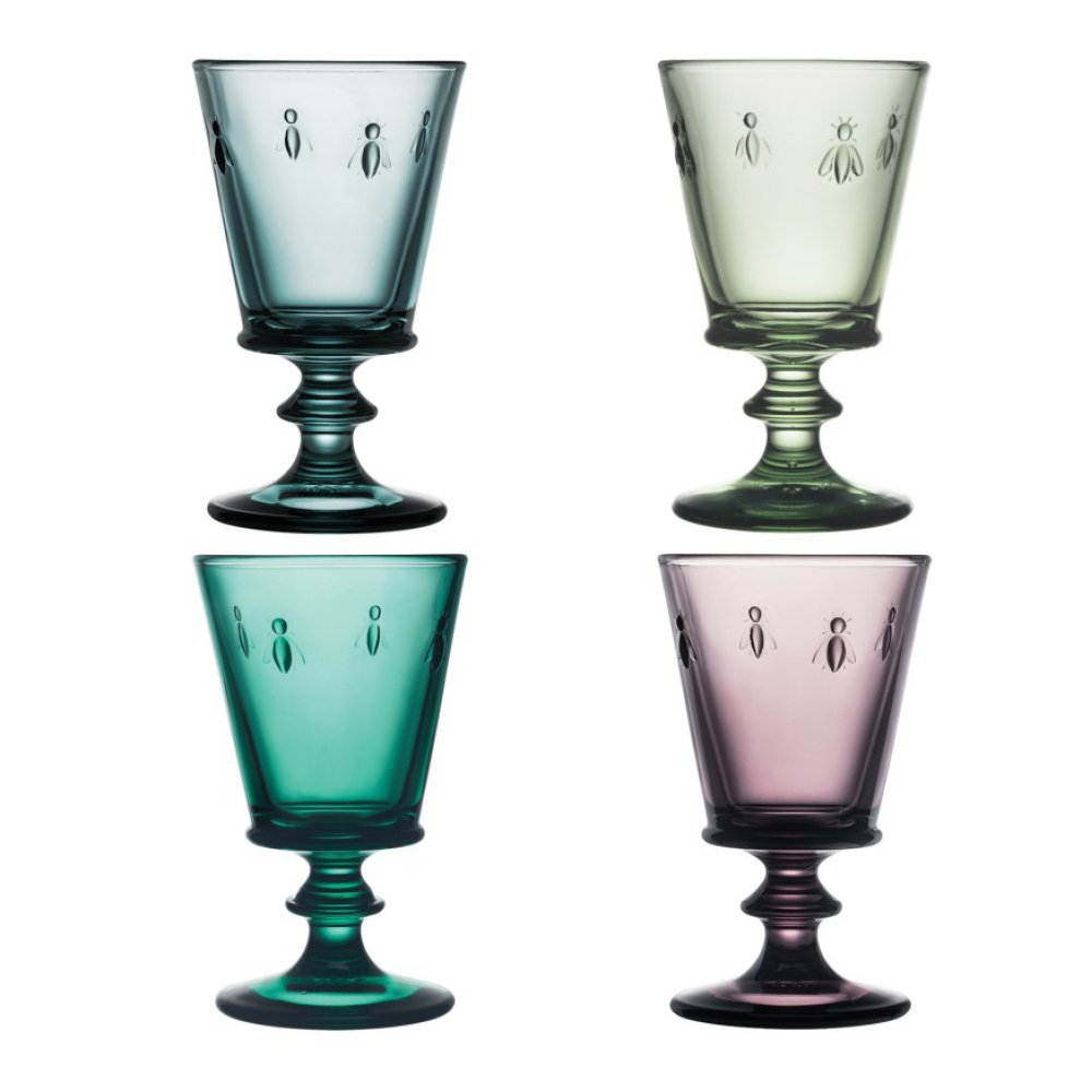 Набор бокалов для вина разноцветных La Rochere ABEILLE, выс. 14,1 см, 240 мл, 4 шт.