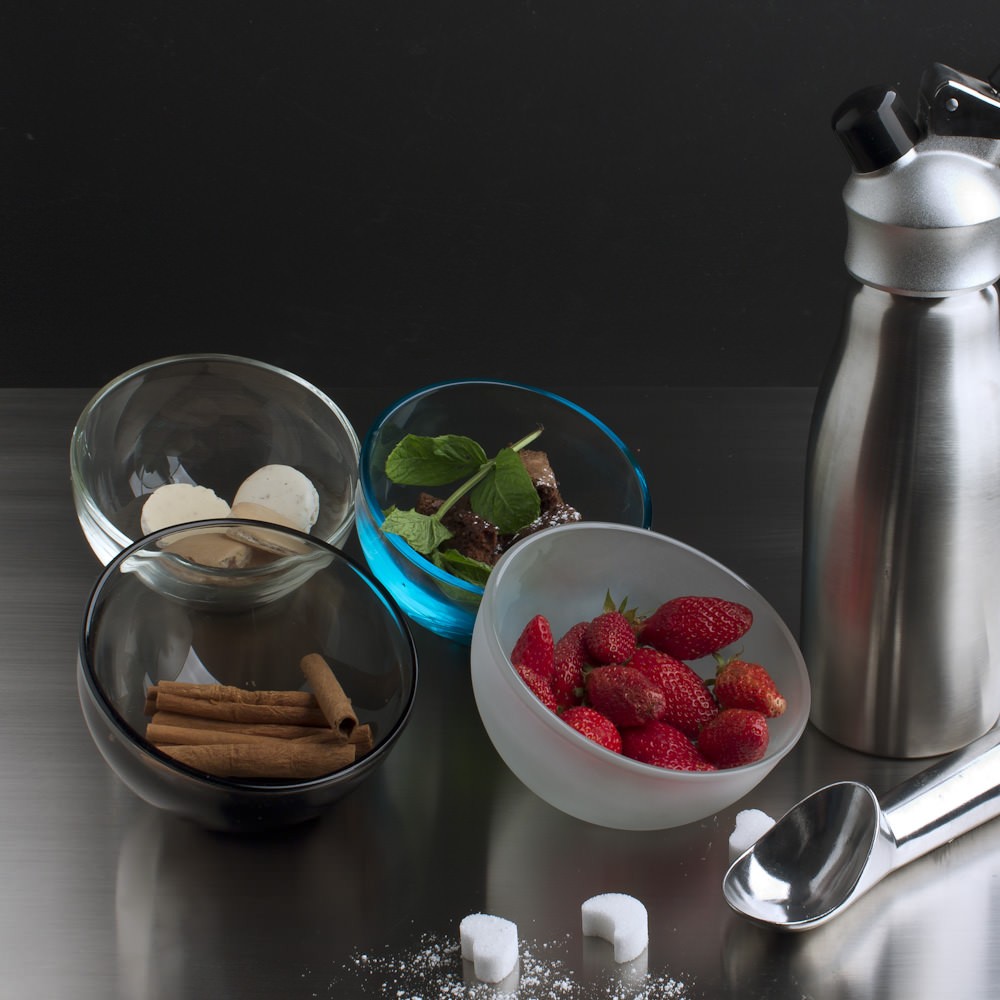 Креманка для морозива La Rochere BUBBLE ANTHRACITE, вис. 9 см, діам. 12 см, 130 мл