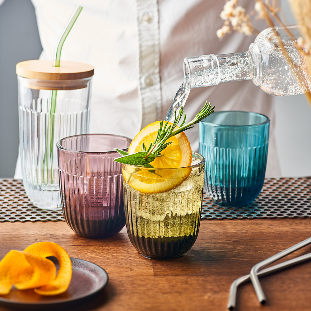 Стакан для напитков La Rochere OUESSANT, баклажан, h 9,5 см, 260 мл