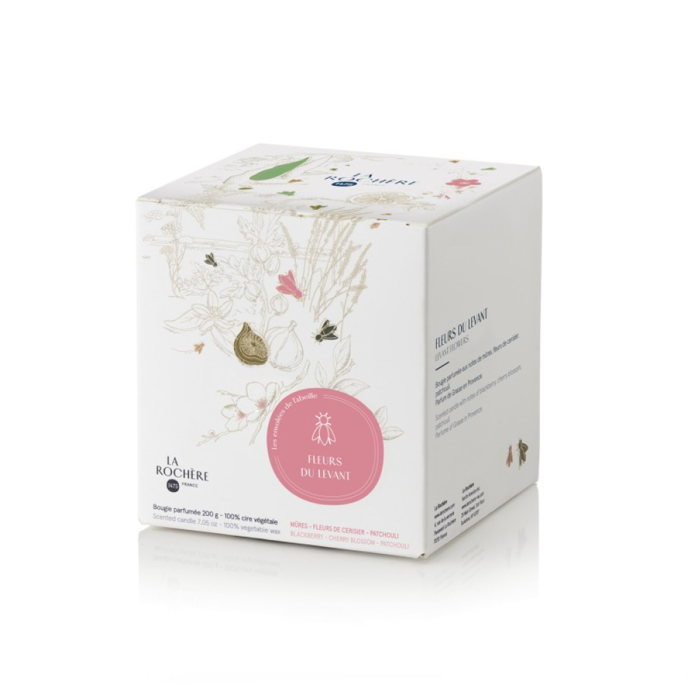 Свеча ароматизированная La Rochere ABEILLE FLEURS DU LEVANT, h 9,4 см, 200 г