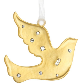 Декоративная птица Reed and Barton, позолоченная, h 8 см