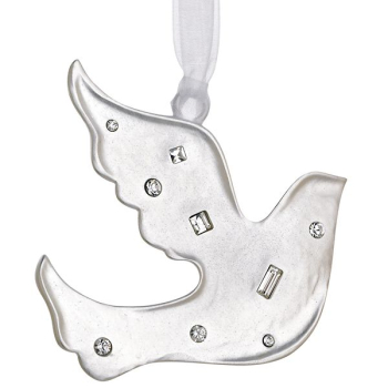 Декоративная птица Reed and Barton, посеребренная, h 8 см