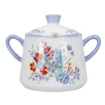 Емкость для сахара London Pottery VISCRI MEADOW, керамика, слоновая кость/васильковый синий