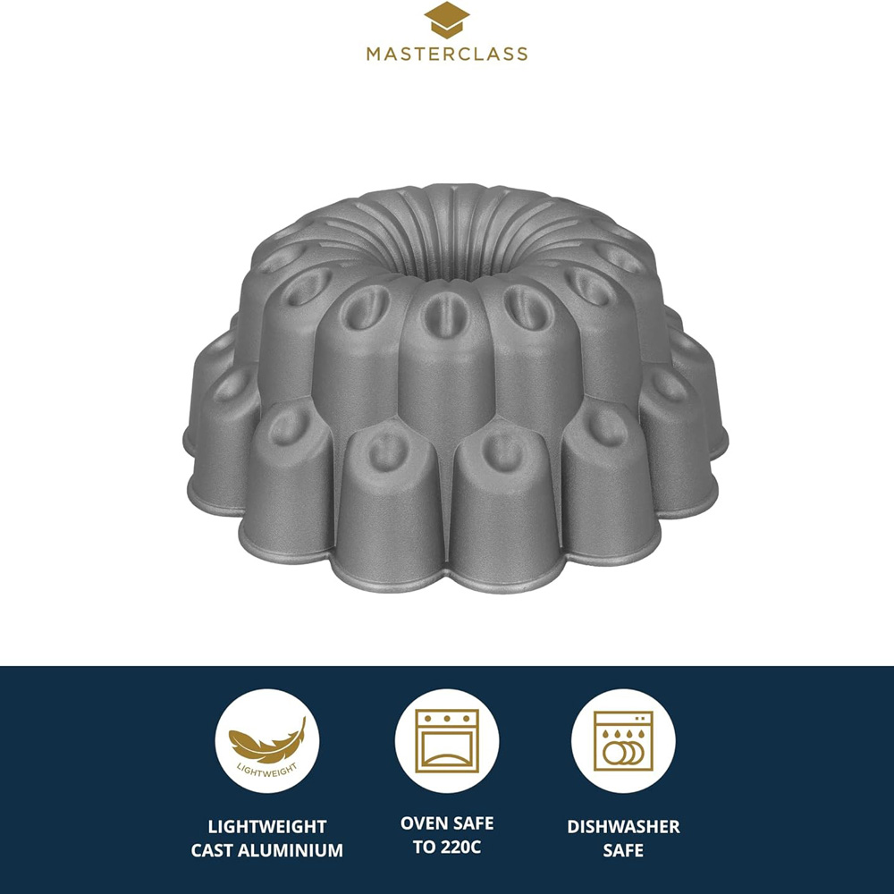 Декоративна форма для випікання Kitchen Craft MASTERCLASS BUTTON, алюмій, 24,7 х 24,7 х 10 см