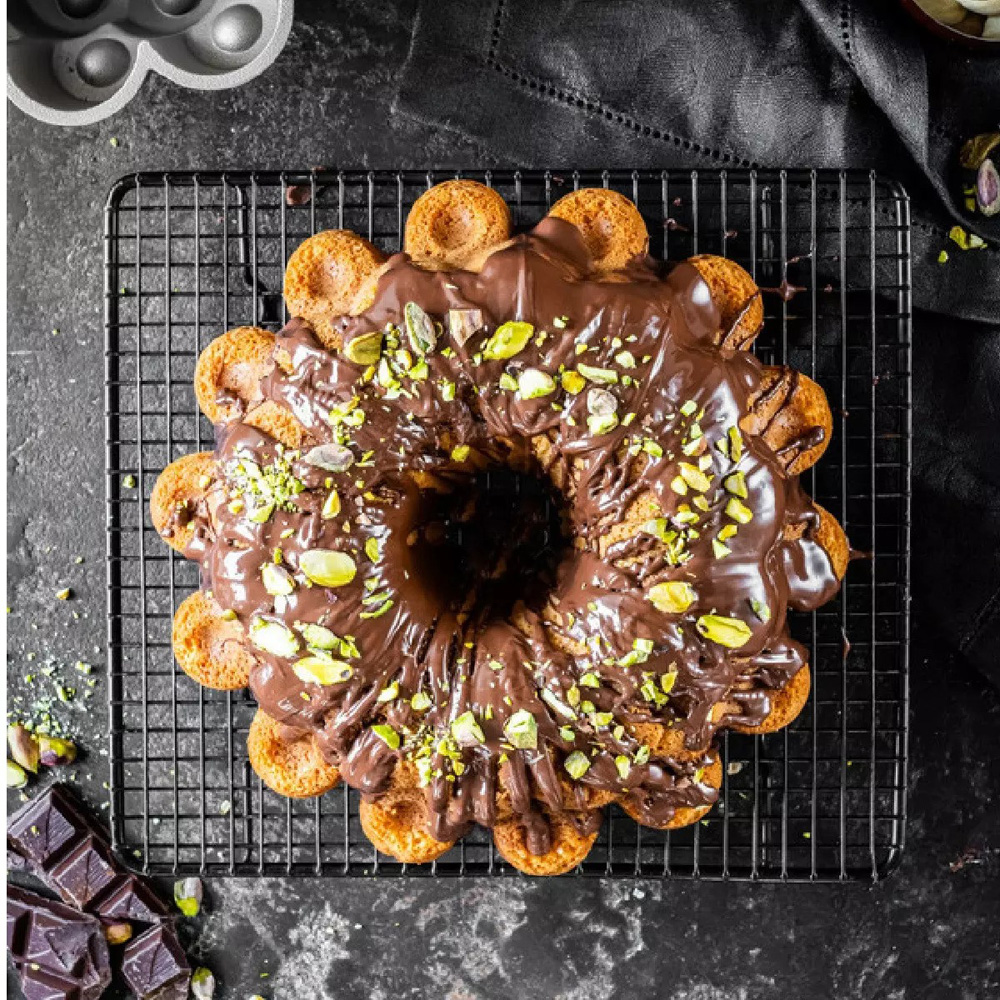 Декоративна форма для випікання Kitchen Craft MASTERCLASS BUTTON, алюмій, 24,7 х 24,7 х 10 см