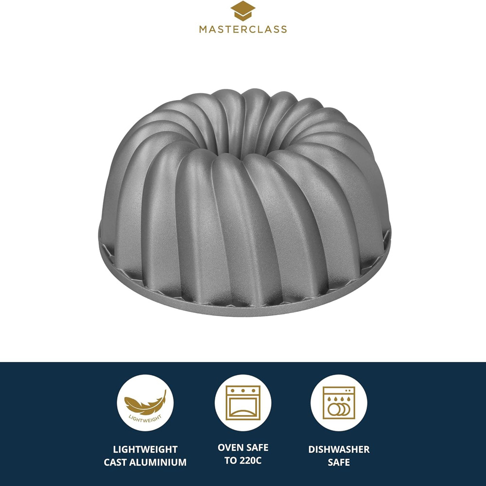 Декоративная форма для выпечки Kitchen Craft MASTERCLASS SWIRL, алюминий, 23,6 х 23,6 х 10 см